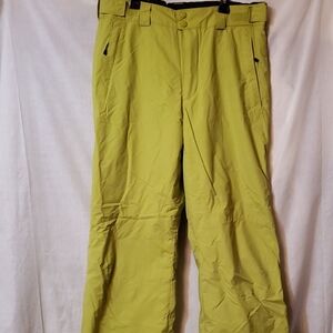 Columbia Men's Lime Green Snow Pants